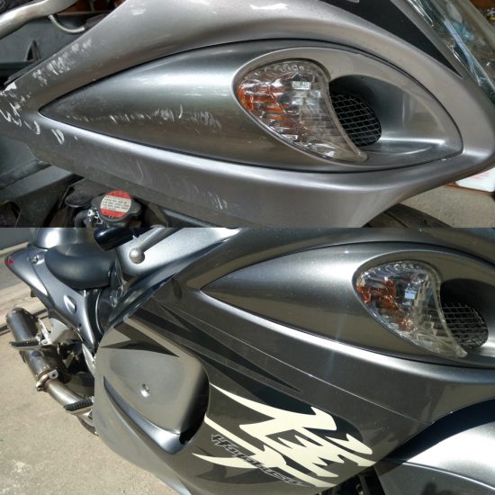 Recuperação de carenagem e pintura Suzuki Hayabusa